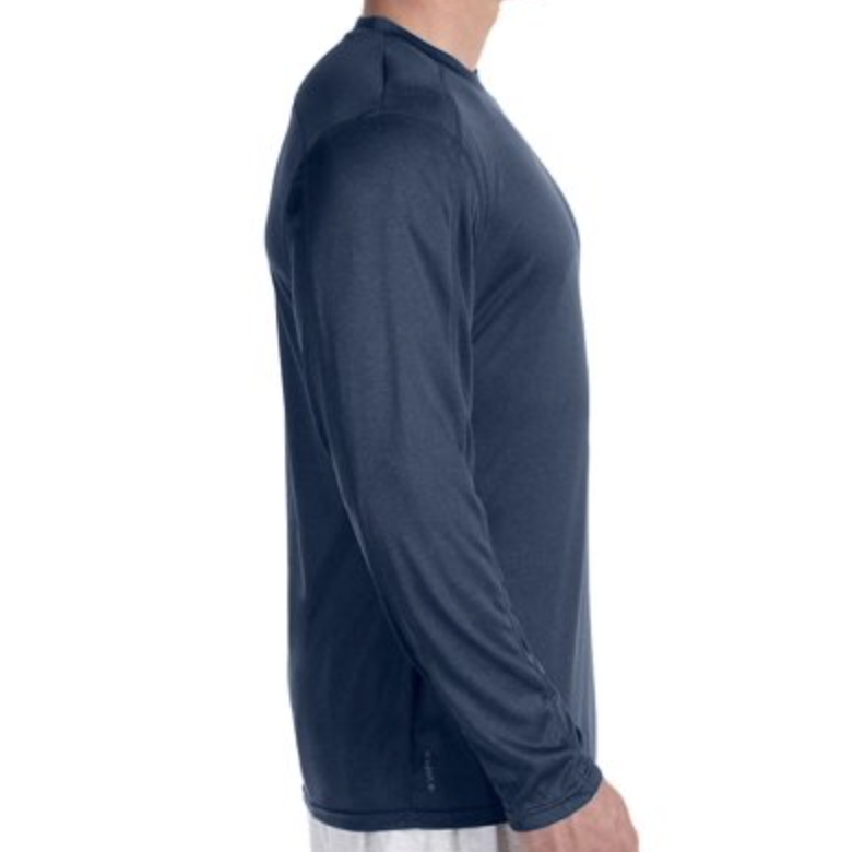 CHAMPION Mens Vapor PowerTrain Long Sleeve Training Shirt | Navy Blue | CV26