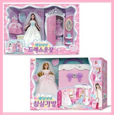 Wedding Mimi Dress Closet Bedroom Bag Korean Barbie Doll