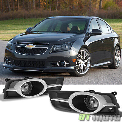 Smoke 2010-2014 Chevy Cruze Bumper Fog Lights Driving Lamps w/ Switch Left+Right