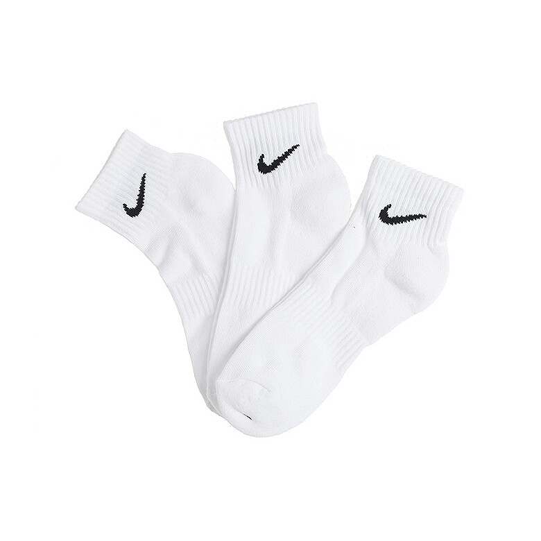 Nike Unisex Everyday Cushion Ankle Socks 3-Pairs White SX7667-100 | eBay