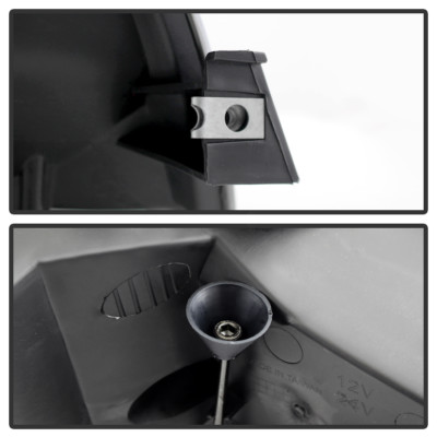 Black 2003-2007 Cadillac CTS Projector Headlights Replacement 03-07 Left+Right