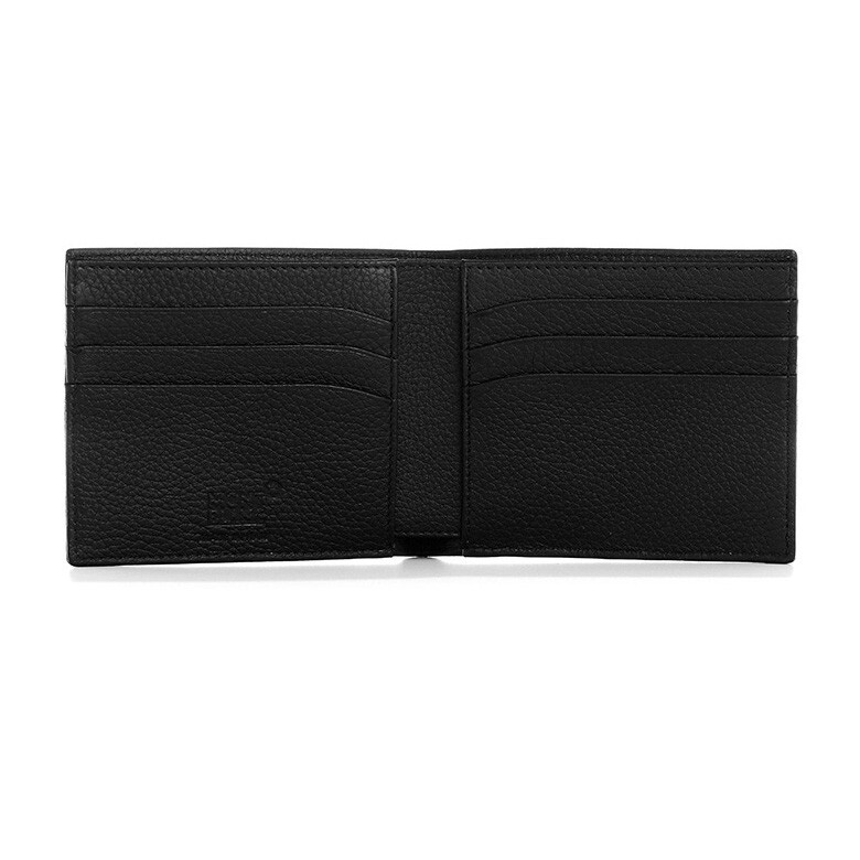 Pre-owned Montblanc Meisterstück Soft Grain Leather Card Holder Cover Wallet Purse For Men In Black