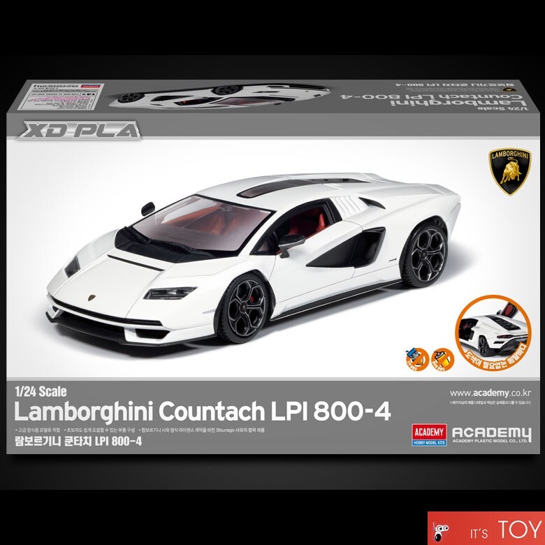 Academy 1/24 Lamborghini Countach LPI 800-4 Car Plastic