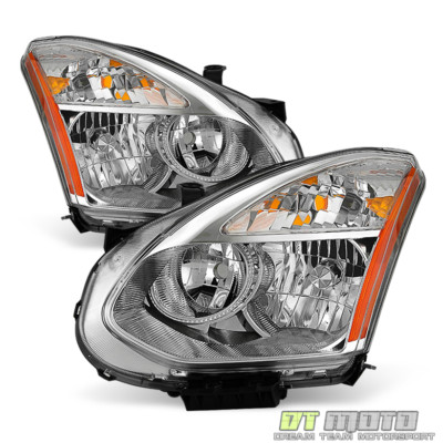 For 2008-2013 Nissna Rogue Halogen Headlights Headlamps Replacement Left+Right
