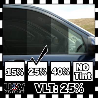 Uncut Window Roll Tint Film 5% 15% 25% 40% VLT FT Feet Car Office Commercial UOV