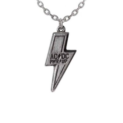 Alchemy Gothic AC/DC PWR/UP Flash Logo Pendant Necklace   Local Stock   Gothic