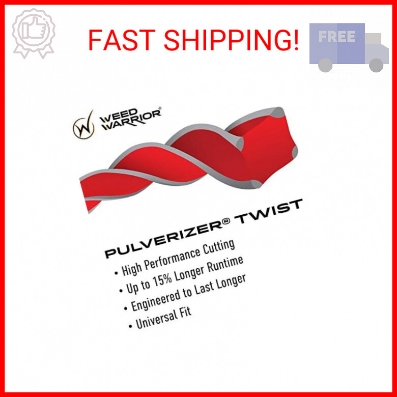 Weed Warrior Pulverizer Twist Universal Trimmer Line, 0.065" Diameter x 100', Re