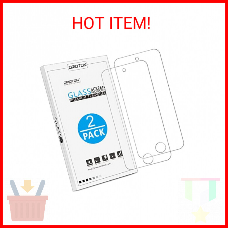 OMOTON Tempered Glass Screen Protector for New iPod Touch 7t