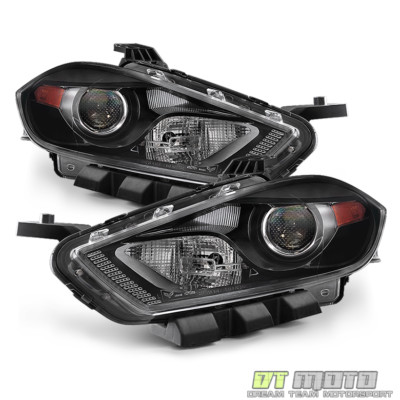 2013-2016 Dodge Dart Halogen Headlights Headlamps 13-16 Replacement Left+Right
