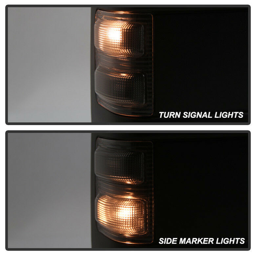 For 99-07 Ford F250 350 450 F550 Super Duty Power Heated LED Signal Tow Mirrors