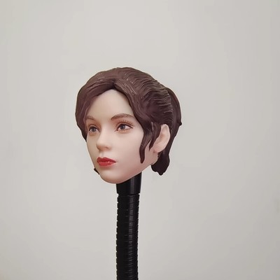 1/6 Claire Redfield Female Head Sculpture Carved For 12'' Action Figure Body Toys