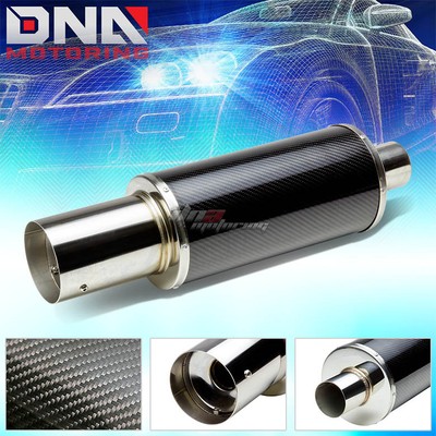 4quot TIP 25quot INLET N1 CARBON FIBERSTAINLESS STEEL PERFORMANCE MUFFLER EXHAUST