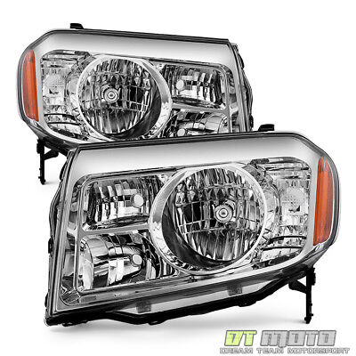 For 2009 2010 2011 Honda Pilot Headlights Headlamps Replacement 09-11 Left+Right