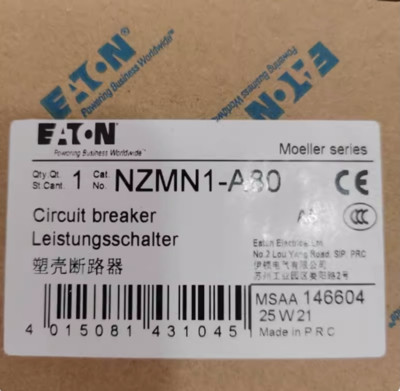 1PC EATON NZMN1-A80 Circuit Breaker Air Switch NZMN1-A80 3P 80A