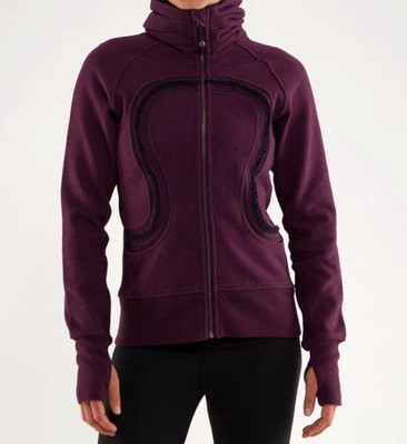 Lululemon Cuddle Up Jacket Heathered Plum Sz 2 (Flawed)