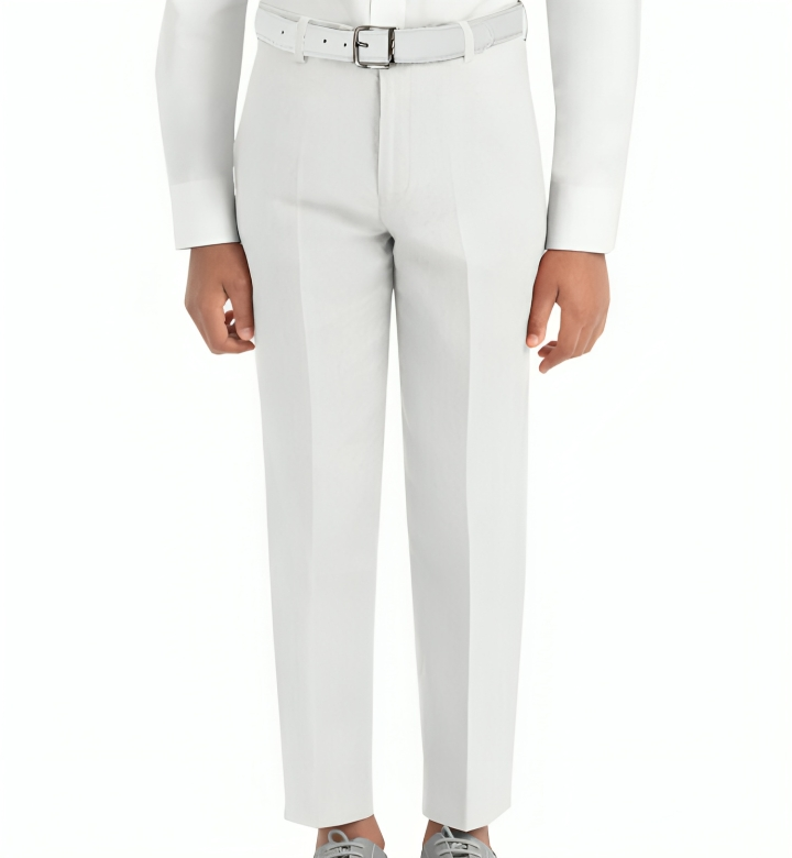 Lauren Ralph Lauren Straight Leg Linen Dress Pants Big Boys 20R White Hook & Bar - Picture 1 of 17
