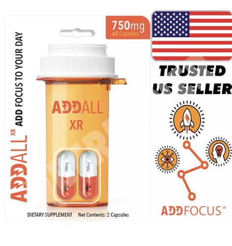 ADDALL XR BRAIN BOOST FOCUS MEMORY CONCENTRATION SUPPLEMENT 750 MG (24 Count)