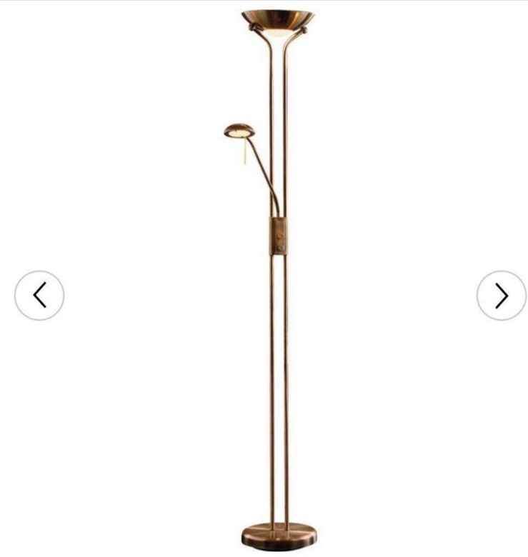Brand new father and child floor lamp antique brass in Southendon