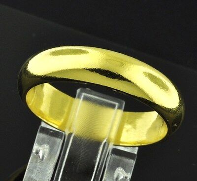 Pre-owned Luckyhhhjewelry 11.50 Grams 24k Yellow Gold Band Ring Custom Handmade In Usa 5 Mm Investment