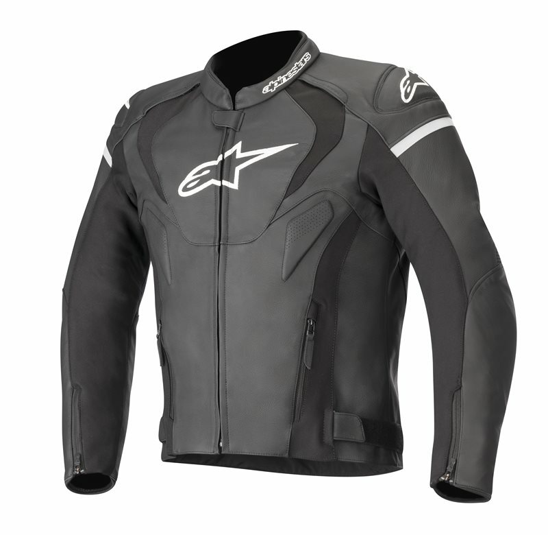 Alpinestars JAWS レザージャケット サイズ50 Alpinestars Jaws V3 Black/White Leather Motorcycle / Motorbike