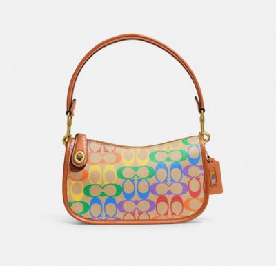 Coach rainbow clutch sale