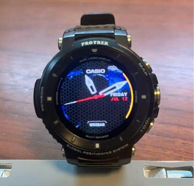 CASIO WSD-F30 Men's Watch PRO TREK GPS Bluetooth Smart Used Tested