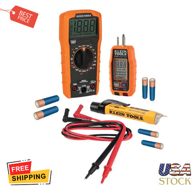 NEW Klein Tools 69355 Digital Multimeter Premium Electrical Test Kit FreeShiping