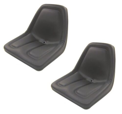 New Black Set of 2 Seats for John Deere Gator TM333BL Bobcat Skid Steer Case-IH