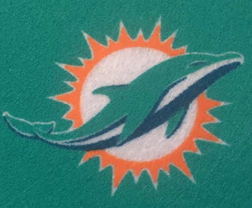 MIAMI DOLPHINS NFL FOOTBALL MINI PENNANT • NEW!