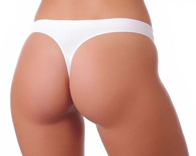 Mini string femme sans coutures | Gatta Nini | Noir blanc naturel | S M L