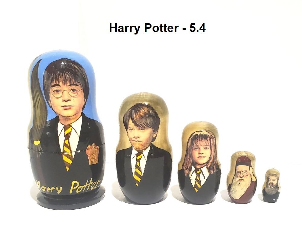 Star Wars; Star Trek; Harry Potter* Russian Nesting doll  5 pcs /4" * Select one