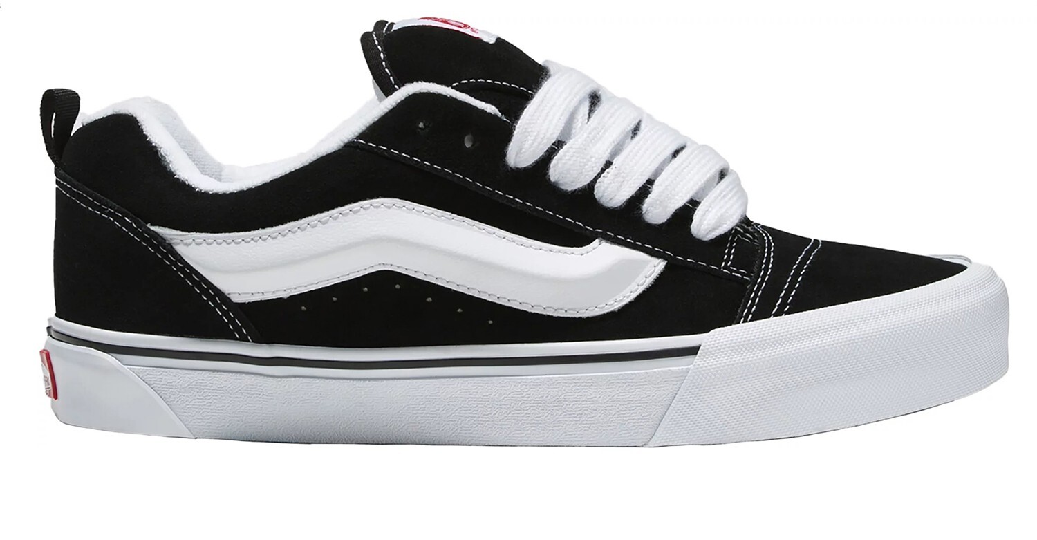 スニーカー VANS SS25 SNEAKER KNU SKOOL (VN0009QC 6BT1) VANS Knu Skool VN0009QC6BT BLACK TRUE WHITE Men Shoes US 7.5