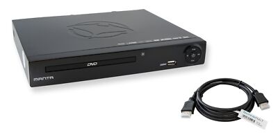 Manta DVD Player DVD072 inkl. HDMI Kabel / HDMI / USB MPEG4 Xvid Divx MP3