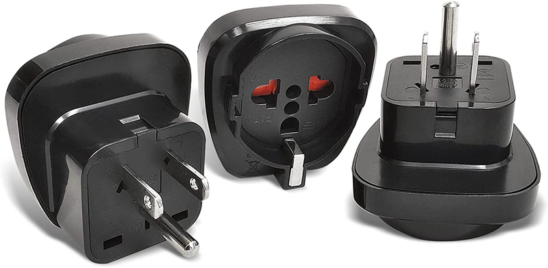 OREI Europe to US Plug Adapter, Grounded European to USA Ada