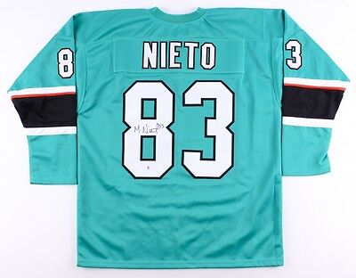 Matthew Nieto Signed Sharks Jersey (Beckett) 47th Overall Pick 2011 NHL Draft