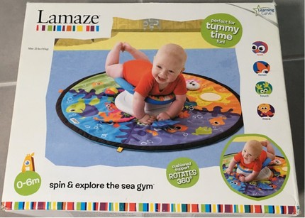 lamaze tummy time spin and explore sea gym