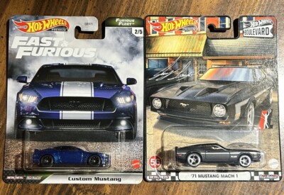Hot Wheels Premium Boulevard& Fast And Furious Ford Mustangs  (Lot of 2) 1/64