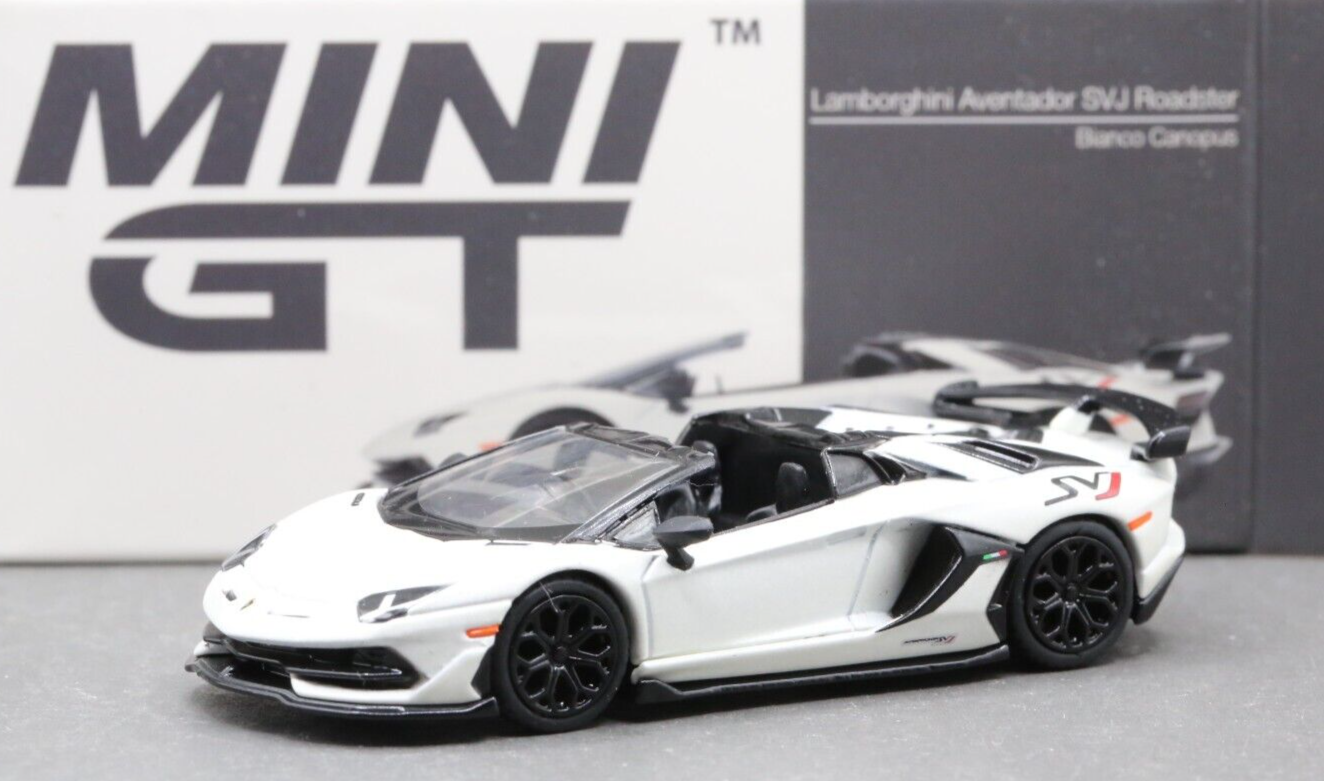 ミニカー MINI GT Lamborghini Aventador S Roadster Mini GT TSM Model 1/64 Lamborghini Aventador SVJ Roadster