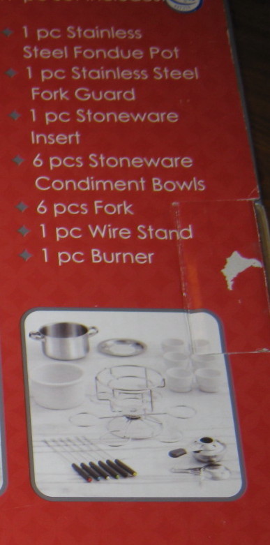 Stainless Steel Lazy Susan Fondue Pot