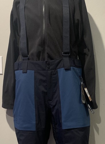 Pre-owned The North Face Men Anonym Insulated Futurelight Waterproof Ski Bibs Pants Navy In Blue