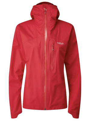RAB Womens Ruby Red Pacer Gore Tex Waterproof Jacket Ladies UK 12