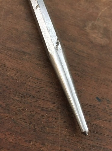 Single 6” Silver Colored Punch