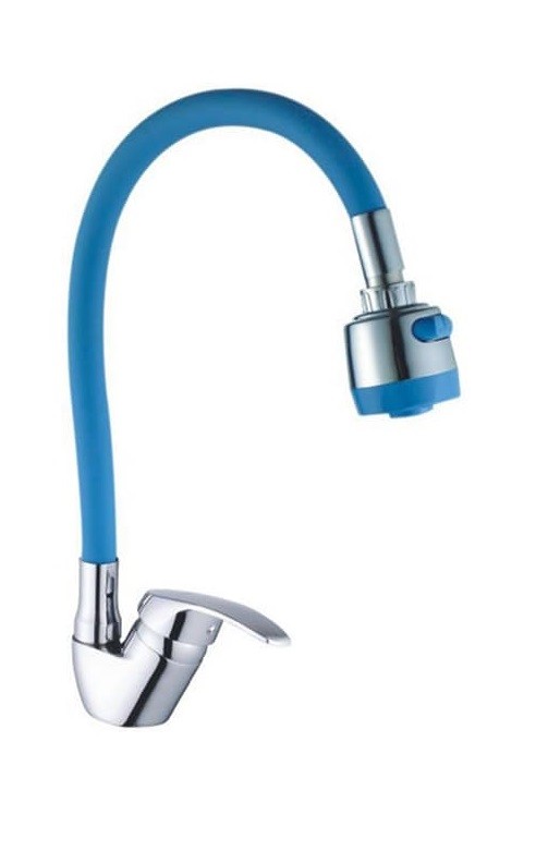 Miscelatore Rubinetto Monocomando Lavello Cucina Flessibile Rompigetto Blu dfh