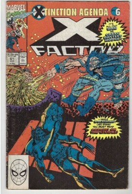 X-Factor #61 Dec 1990 Marvel Comic Book X-Men X-Tinction Agenda Cable Vs Hodge
