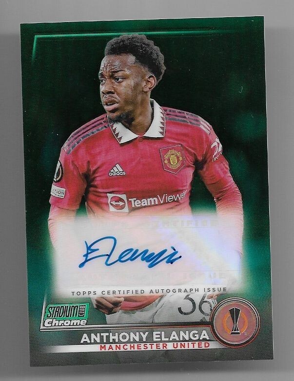 2022-23 Topps Stadium Club Chrome UEFA Autograph Auto Card