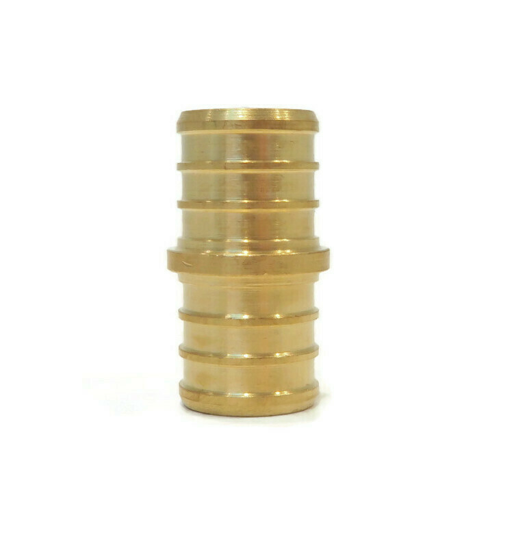 (100) 3/4" PEX BRASS LEAD FREE COUPLINGS Fitting Water Line Coupler