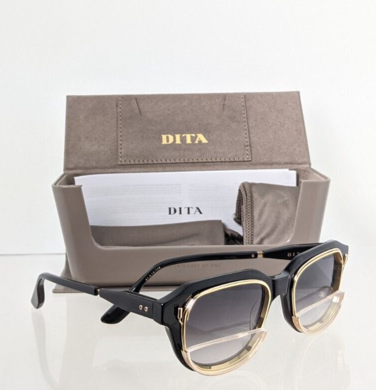 Pre-owned Dita Authentic  Sunglasses Varkatop Dts 707-a-01 Black Gold Frame Limited Edi In Gray