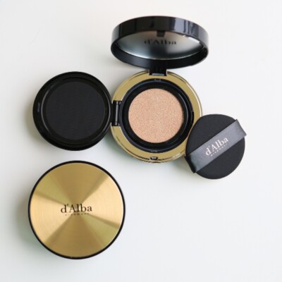 D'ALBA  Glow Fit Serum Cover Cushion 15g No. 21 Bright Ivory Vegan BB Cushion