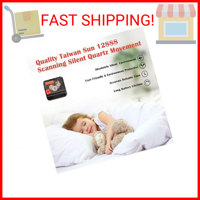 TAHEAT 8 Inch Coastal Seashell Starfish Wall Clock, Accurate Decorative Clocks,