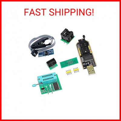 KOOBOOK 1Set CH341A 24 25 Series EEPROM Flash BIOS USB Programmer+SOIC8 SOP8 Tes